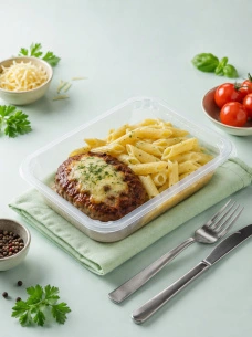 Котлета Гурман с макаронами