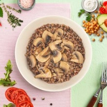 Каша гречневая с грибами и луком базовое меню Диеты Елены Малышевой