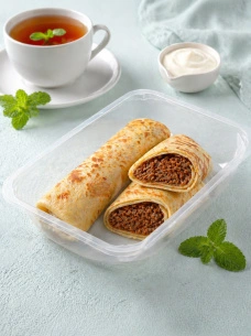 Блинчики с мясом
