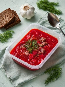 Борщ московский с говядиной