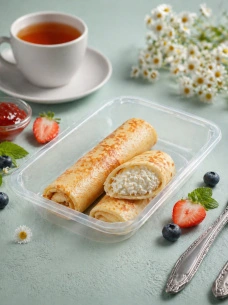 Блинчики с творогом