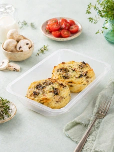 Запеканка картофельная с курицей и грибами